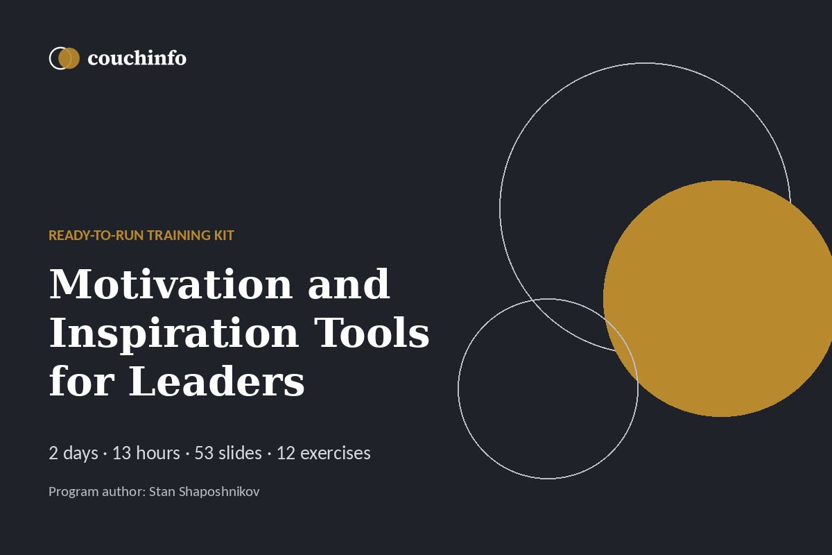 Motivation and Inspiration Tools for Leaders