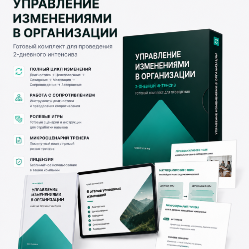 Тренинг «Управление изменениями в организации» — готовый комплект | Couchinfo Тренинг «Управление изменениями в организации»: готовый комплект